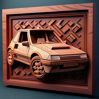 3D мадэль Peugeot 205 Turbo 16 (STL)